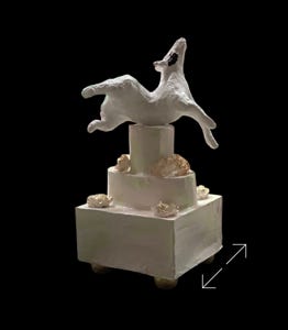 recycle kunst van papier, bullterrier