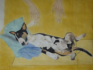 portret in pastelkrijt
